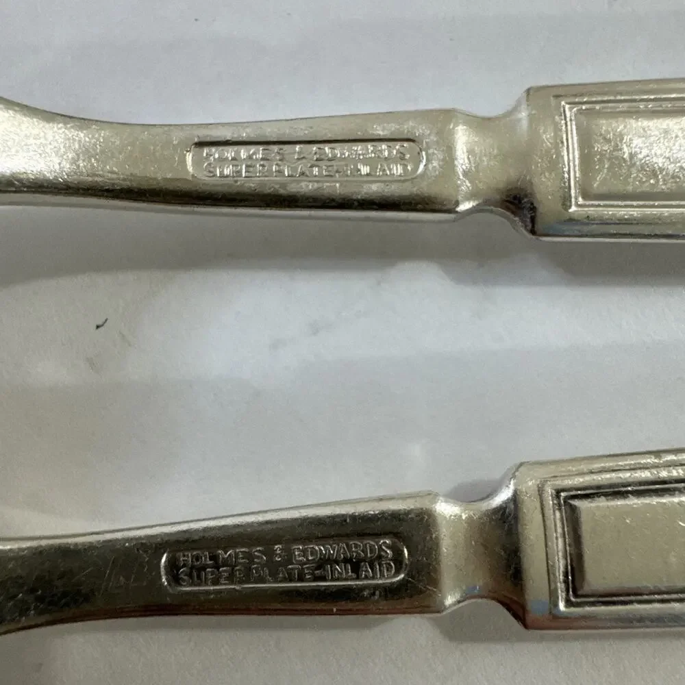Vintage Holmes & Edwards Inlaid Silver Plate - 2 Dinner Forks - Century 1923